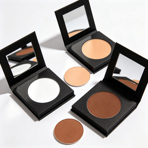 Base de Maquillaje en Polvo Compacto de Marca Privada, Iluminador, Contorno, Bronceador con Espejo, Logotipo Personalizado OEM - Product Image 3