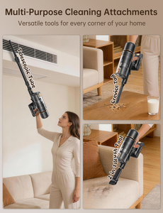 <span class=keywords><strong>Aspirateur</strong></span> à sec sans fil portatif, léger, sans sac, moteur sans balais, 400W, autonomie 30-60 min, capacité de 0,7L, usage domestique - Product Image 5