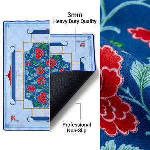 Tapis de table de mahjong et de <span class=keywords><strong>poker</strong></span> en microfibre antidérapant, grand format, imperméable, avec bords cousus, durable, taille personnalisable, écologique, américain - Product Image 4