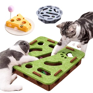 2025 Nieuwe Kat Speelgoed Interactieve Speelgoedbal Doolhof Puzzel Spel Doos Vilt Materiaal Interessant Huisdier Kat Speelgoed <span class=keywords><strong>3</strong></span> Kleuren - Product Image 1