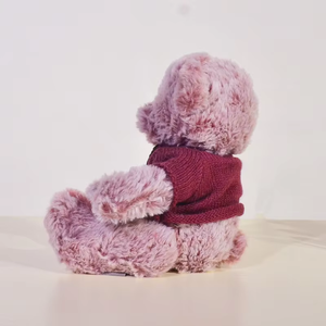 Cute <b>Small</b> Bear Plush Toy, Strawberry Bear, Sweater Bear, <b>Teddy</b> Bear, Claw Machine Doll, Holiday Gift - Product Image 1