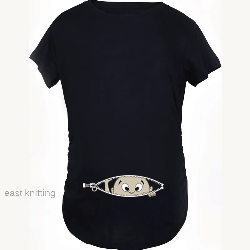 T-shirt femme enceinte, vêtement slim, grande taille, européen et américain, nouvelle collection été