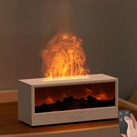 Humidificateur ultrasonique personnalisé 150ml 7 couleurs cheminée flamme de feu diffuseur d'aromathérapie avec télécommande pour chambre à coucher à la maison