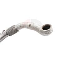 Tuyau d'échappement SDO SS304 pour VW Golf R 7 7.5 MK7 MK7.5 2.0T 2013-2020, tube droit de performance turbo avec joint flexible