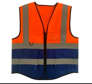 Hot Sale Road Traffic Safety Warning High Visibility Reflective Safety Vest Construction Vest For Men
