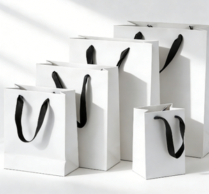 Sacs de courses en papier kraft brun personnalisés avec logo imprimé, poignées en papier couché, sérigraphie pour emballage alimentaire et artisanat – Vente en gros - Product Image 4