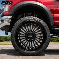 Jantes forgées sur mesure polonaises 24x12 24x14 22x12 avec enjoliveurs flottants 8x170 8x180 8x6.5 pour camions Ford F250 F350