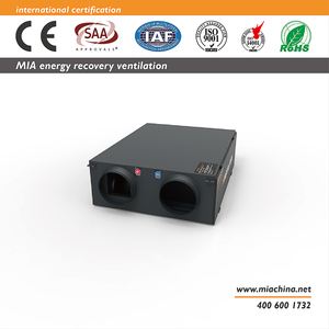 Ventilador de Recuperación de Calor con Ahorro de Energía de 2500m³/h, Control Inteligente RS485, Purificación del 99.97%, ERV para Restaurante/Cafetería <span class=keywords><strong>MIA</strong></span>-AHE250JDN/C - Product Image 3