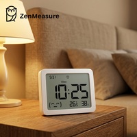 ZenMeasure Brandneue Hochpräzise Smart-Uhr mit Temperatur- und Feuchtigkeitsanzeige für die Vernetzte Wohnungsoverwachung im Innenbereich