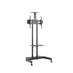 Carrello <span class=keywords><strong>TV</strong></span> <span class=keywords><strong>Mobile</strong></span> in acciaio regolabile in altezza con inclinazione economica del rifornimento della fabbrica carrello <span class=keywords><strong>TV</strong></span> <span class=keywords><strong>per</strong></span> <span class=keywords><strong>TV</strong></span> a schermo piatto da 37-70 pollici - Product Image 2