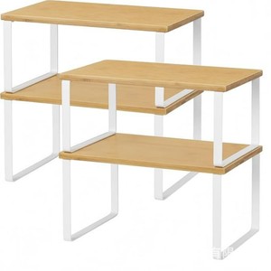 Étagère de rangement de cuisine empilable, lot de 2, pour l'organisation du comptoir - Product Image 5