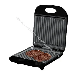 ETL Durable Safe 2 Sides Heat Easy Clean Non-Stick Fixed Plates 4 Slice Press Grill Household Breakfast Waffle Sandwich Maker