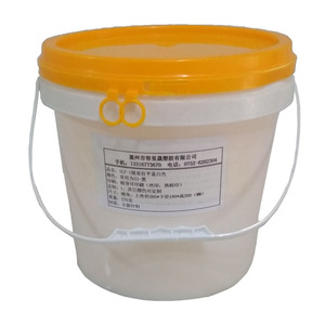 <b>Plastic</b> Bucket 4L Chemical Packaging For Adhesives Paints Wall Repair <b>Putty</b> Powder Waterproof Glue Stackable Cylinder Shape - Product Image 1