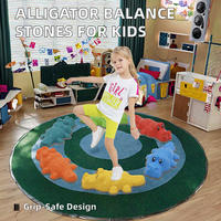 Alligator pour enfants Pierres à pas antidérapantes en plastique Bloc de coordination Jouets sensoriels pour 5 à 7 ans d'intérieur