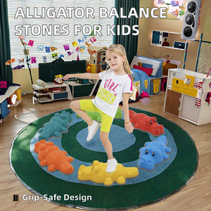 Alligator pour enfants Pierres à pas antidérapantes en plastique Bloc de coordination Jouets sensoriels pour 5 à 7 ans d'intérieur - Product Image 2
