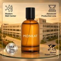 MONKAT 200 pièces Parfum Oud style Moyen-Orient 100ml OEM Logo personnalisé Épicé Chaud Longue tenue Fragrance moderne personnalisée pour homme