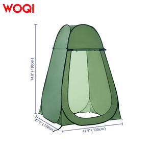 Tente de douche pliable Woqi 120x120x190cm, imperméable et offrant une intimité, pour le camping, la plage et les activités de plein air - Product Image 1