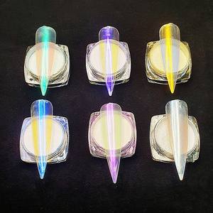 ผงกลิตเตอร์กระจกออโรร่าสำหรับตกแ<span class=keywords><strong>ต</strong></span>่งเล็บ 6 สี โพลาไรซ์ สีสันสดใส แบบเจ้าหญิงเงือก ผิวเหมือนน้ำแข็ง ใช้งานง่าย เงางาม ยอดนิยมในอินเทอร์เน็<span class=keywords><strong>ต</strong></span> - Product Image 1