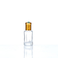 Flacon en verre octogonal de poche de 3 ml, 6 ml, 9 ml, 12 ml avec compte-gouttes en verre, flacon à bille octogonal pour huiles essentielles