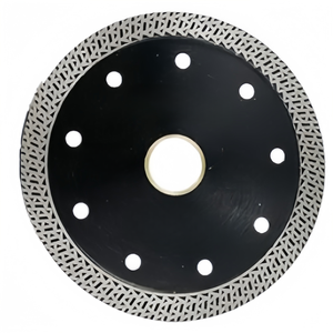 <span class=keywords><strong>Disque</strong></span> de coupe plat sans rebord en <span class=keywords><strong>diamant</strong></span> turbo industriel de 110 mm (4,4 po) à mailles, haute efficacité, pour <span class=keywords><strong>carrelage</strong></span> en porcelaine et granit - Product Image 1