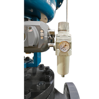 Vanne de régulation de débit pneumatique à commande automatique avec corps en acier inoxydable pour le gaz naturel, le GPL, le propane, la régulation de pression