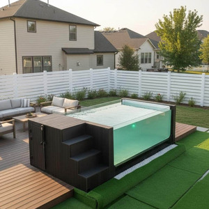 Piscine de mer, coquille de piscine, piscine familiale, piscine ronde, piscine rectangulaire, carreaux de mosaïque en verre pour piscine - Product Image 6