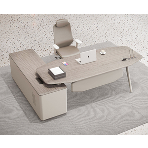 Factory Price Executive Modern Office Furniture OEM Luxury Design Solid Wood <strong>200cm</strong> 240cm Computer Office <strong>Desk</strong> ISO9001 Certified - Product Image 5