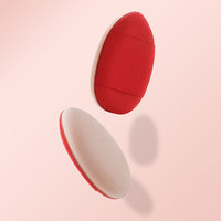 Puff de polvo de maquillaje de dedo Mini esponja de maquillaje PU Puff de polvo suave