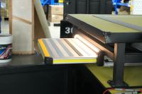 Nouvelle porte coulissante électrique en aluminium Tengyun avec éclairage LED pour fourgon, caravane, camping-car, motorhome, véhicule de loisirs - Garantie 3 ans