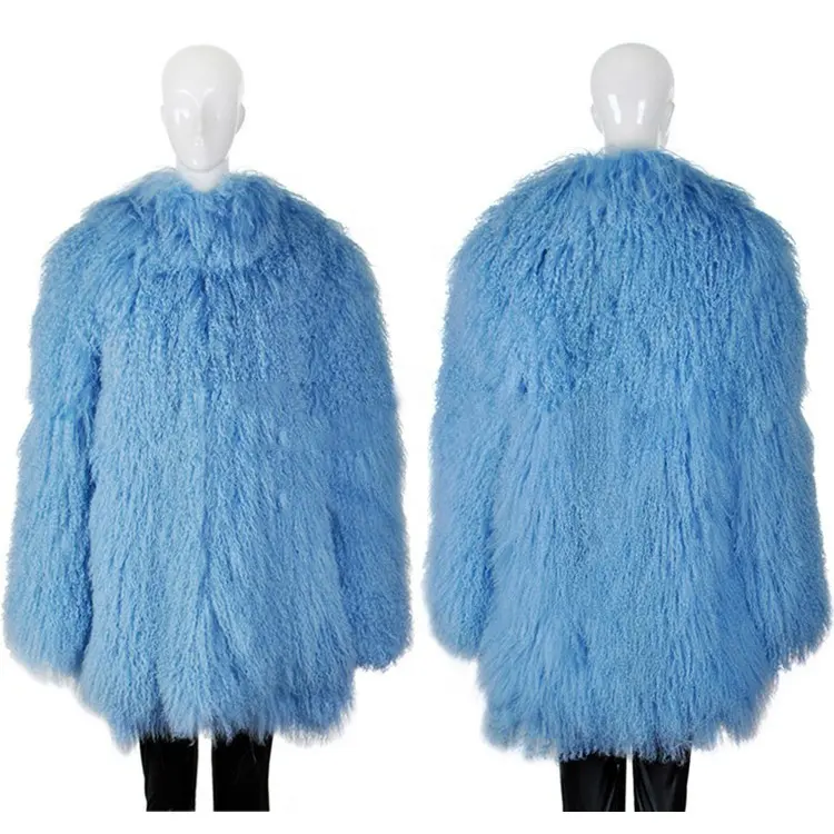 YR659 YANRAN Fur Design Personalizado Luxo Fur Casaco Longo para As Mulheres