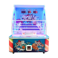 Arcade électronique d'intérieur adulte à pièces pour machine de jeu avec panneau en plastique métallique langue anglaise pour centres de jeux