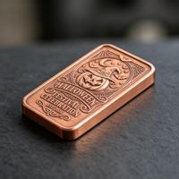 Barre en cuivre massif 3D à thème Halloween, pressée hydrauliquement en relief, personnalisée OEM exclusive pour projets numismatiques haut de gamme
