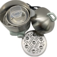 Cuiseur à œufs électrique Nutricook, cuiseur à œufs rapide multifonctionnel en acier inoxydable