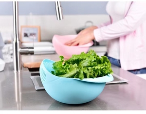 New 2025 Multi-functional Rice Washer Rice Basket Household Kitchen Rice Washing Screen Basin - Product Image 2