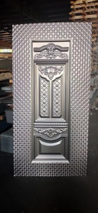 Panneaux de porte en tôle laminée à froid d'épaisseur personnalisée par le fabricant, revêtement de porte en acier - Product Image 4