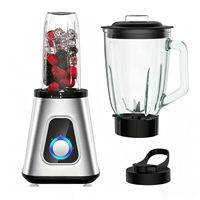 Upgrade 1300W Shakes en Smoothies Blender, ijsvergruizer, bevroren fruit, autonome reinigingsfunctie, sapcentrifuge, voedingsblender