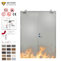 Porte en acier coupe-feu moderne pour appartement en immeuble de grande hauteur, pour l'enclos extérieur/d'entrée des escaliers, 60 minutes, normes BS CE, testée et étanche à la fumée