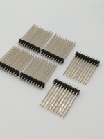 Connecteur de bornier en laiton, pas de 2,54 mm, simple rangée, double rangée, 4, 10, 20, 40 broches, droit, DIP, SMT, pour PCB automobile