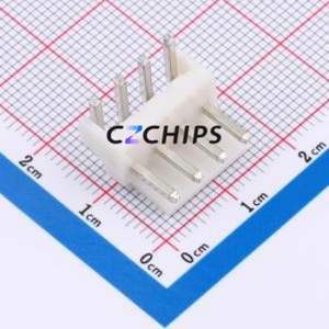 VH-4AWF Wire-to-Board Pin Header Bent Lead Through Hole,P=3.96mm Connector 1x4P 3.96mm Right Angle Insert 4P - Product Image 1