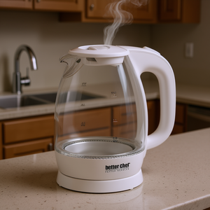 Bouilloire électrique sans fil Better Chef 1,7 L avec verre borosilicate et lumière LED blanche - Product Image 2