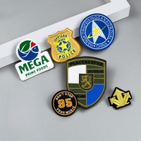 Écussons brodés 3D personnalisés avec logo, certifiés CE, en toile, ronds et rectangulaires, pour chapeaux et uniformes