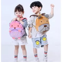 Sacs à dos 3D en peluche douce pour enfants de 1 à 4 ans, cartables de maternelle, sacs d'école animaux pour filles et garçons, vache, singe