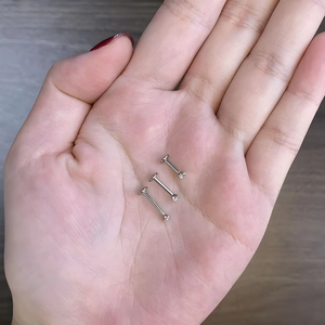 Venta al por mayor: Nuevo set de joyería corporal bohemia de acero inoxidable chapado en oro de 18 quilates para <span class=keywords><strong>piercing</strong></span> de labio, anillos de <span class=keywords><strong>nariz</strong></span> y pendientes de botón Aiqibao - Product Image 6