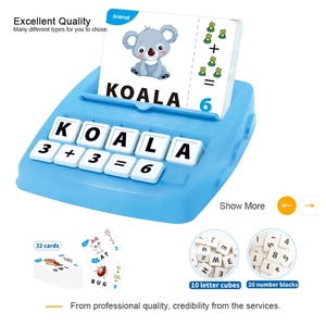 <span class=keywords><strong>Juego</strong></span> de letras y lectura aritmética y ortografía de palabras y objetos y números de colores y operaciones aritméticas juguetes - Product Image 3