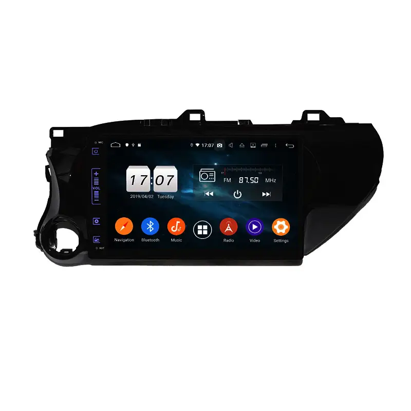 KD-1042 Venta caliente Android 9 Auto estéreo Radio GPS de coche para toyota Hilux 2016-2018 pantalla táctil completa con DSP de función