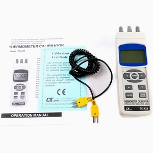 เครื่องสอบเทียบเทอร์โมมิเตอร์ TC-424 เครื่องสอบเทียบเทอร์โมคัปเปิลแบบอัตโนมัติ เครื่องสอบเทียบ Pt-100 แทนที่ Prova125 - Product Image 5