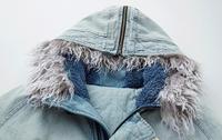 Veste bomber bleu délavé sur mesure en gros OEM 2025