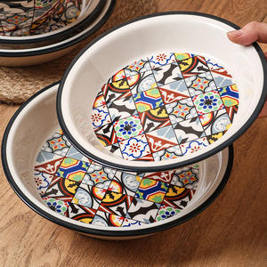 Vajilla de Cerámica Creativa Estilo Bohemio Mediterráneo 2026, Juegos de <span class=keywords><strong>Platos</strong></span> y <span class=keywords><strong>Platos</strong></span> de Porcelana para Restaurante y Hogar - Product Image 3