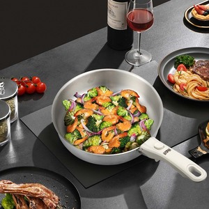 Winning Star Export Household Pot Set (5 Pieces) - 304 Stainless Steel Soup Pot, Milk Pot, Frying <b>Pan</b> with Detachable <b>Handle</b> - Product Image 3