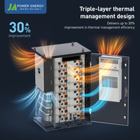 Gabinete de Baterías Comercial de Alto Voltaje JApower de 265 kWh para Inversor Híbrido Deye de 100 kW, IP65 Impermeable, Almacenamiento Exterior LiFePO4